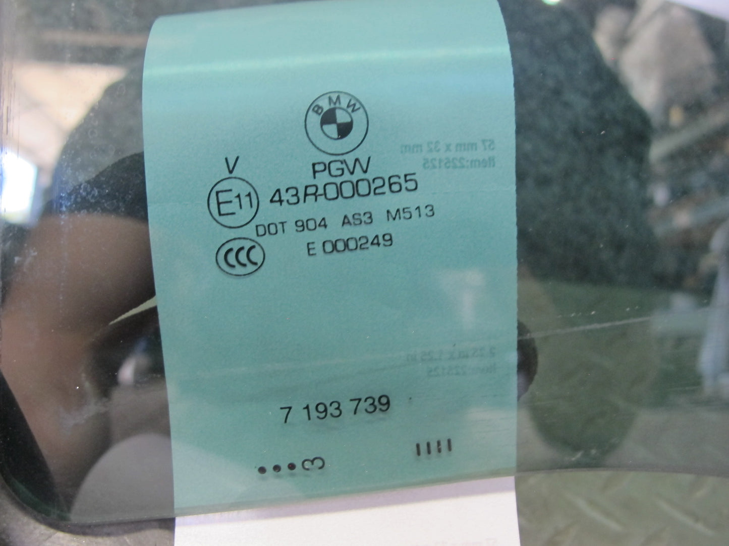 2008-2014 BMW E71 E72 X6 Rear Left Door Glass Window