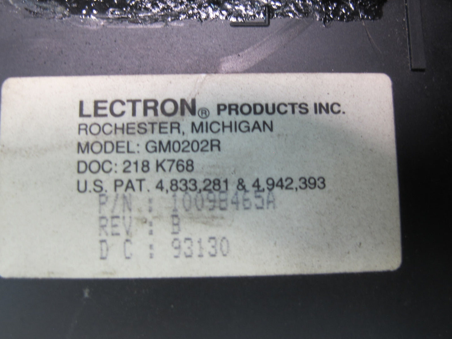 90-96 Chevrolet Corvette C4 Lectron Keyless Entry Anti Theft Control Module OEM