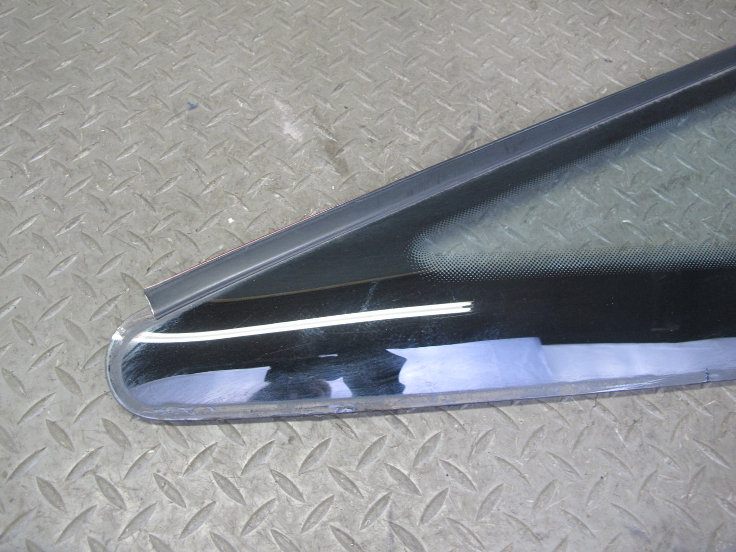 89-92 Toyota Supra MA70L Rear Left Quarter Glass Window w Molding Trim Set OEM