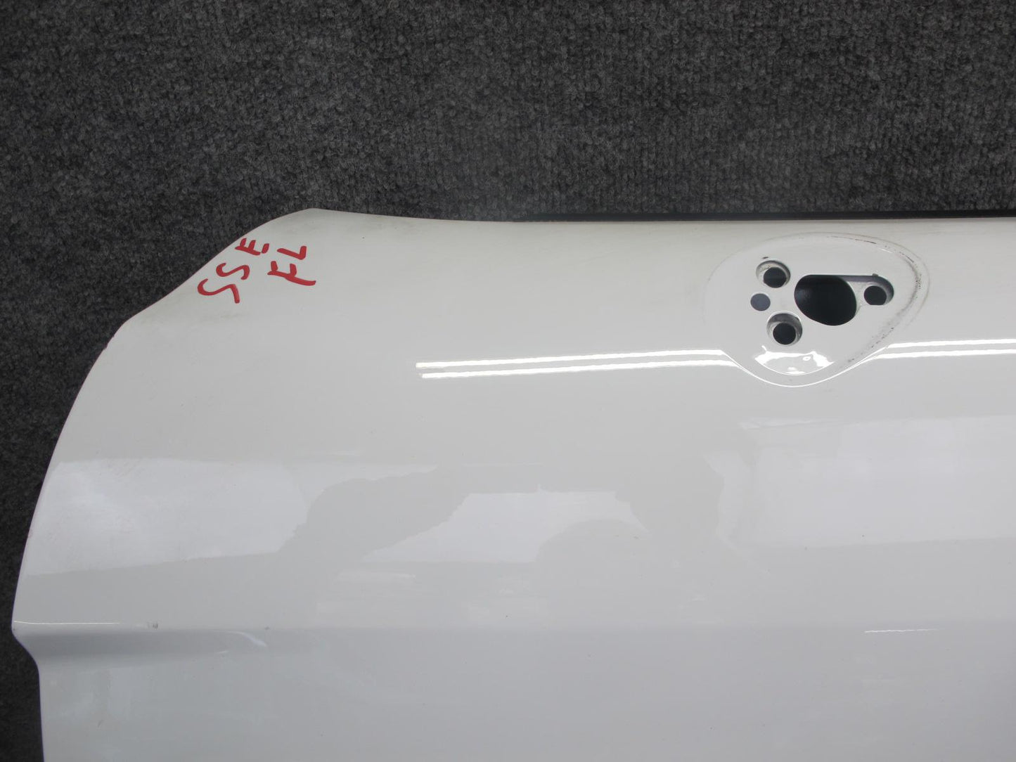 07-10 Saturn SKY Redline Left Driver Door Shell Panel Polar White OEM