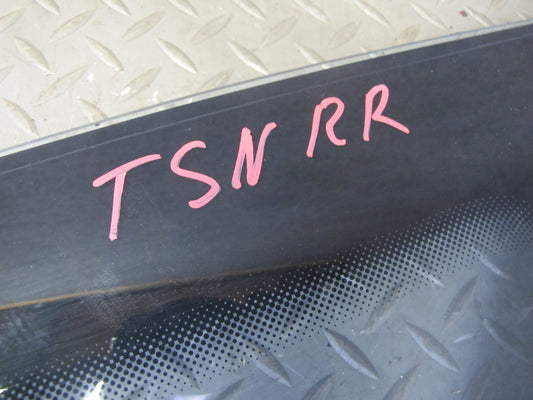 89-92 Toyota Supra MA70L Rear Right Quarter Glass Window w Molding Trim Set OEM