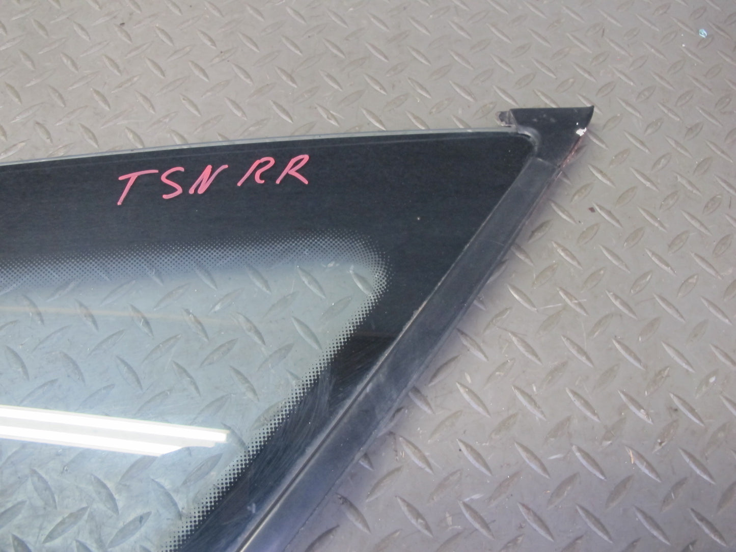 89-92 Toyota Supra MA70L Rear Right Quarter Glass Window w Molding Trim Set OEM