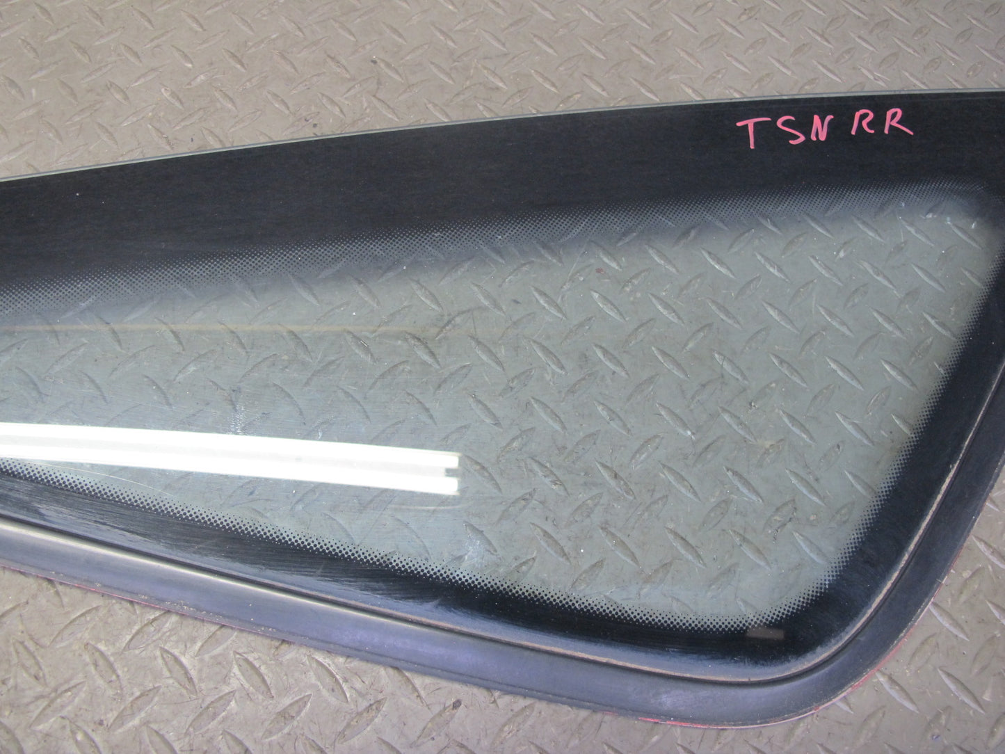 89-92 Toyota Supra MA70L Rear Right Quarter Glass Window w Molding Trim Set OEM