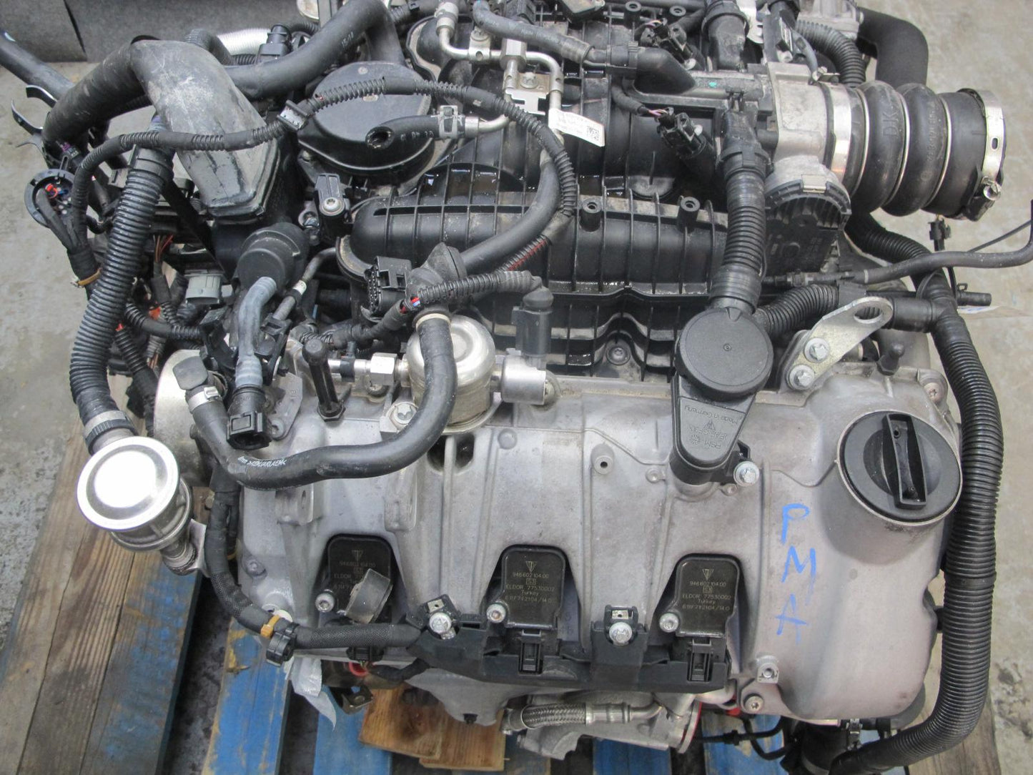 2015-2016 Porsche Macan S 3.0L Ctma VIN B 5th Engine Motor w Turbos 126k Miles