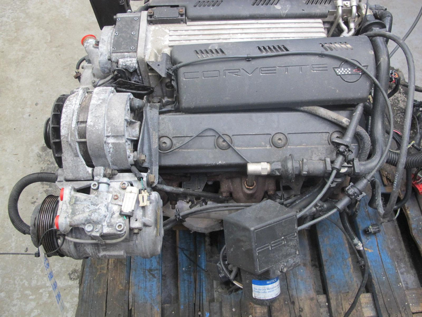 1993 Chevrolet Corvette C4 LT1 5.7L A/T VIN P 8th Complete Engine Motor 140k