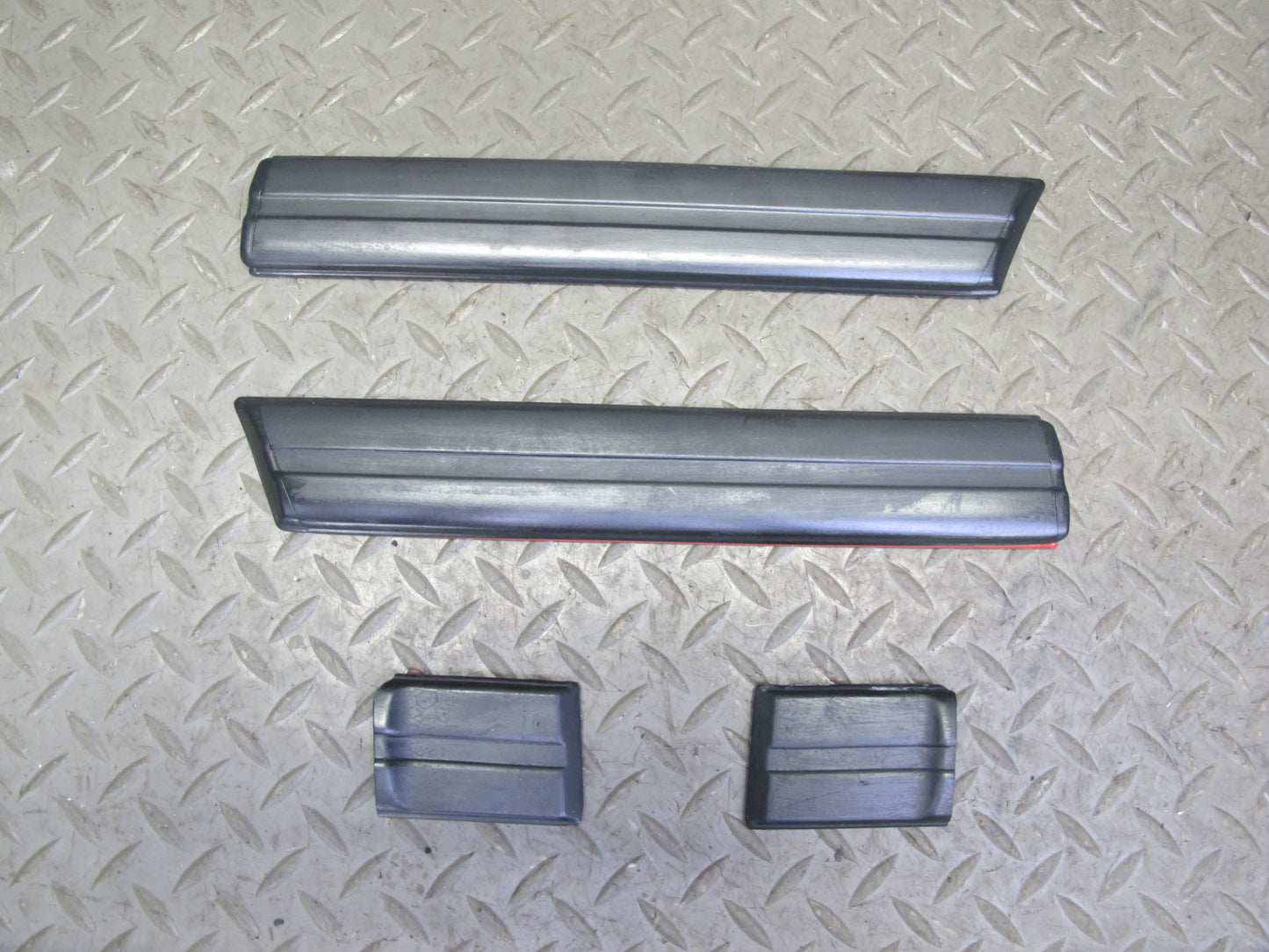 86-88 Mazda RX7 Front & Rear Left & Right Fender Door Molding Trim Set 12pcs OEM