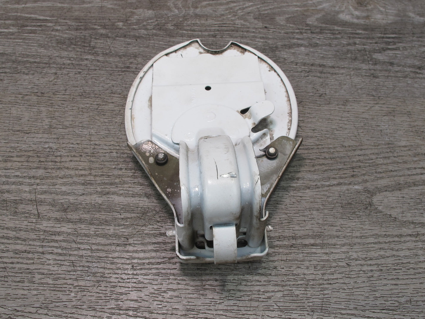 07-10 Saturn SKY Fuel Tank Filler Door Lid Cover w Housing Polar White OEM