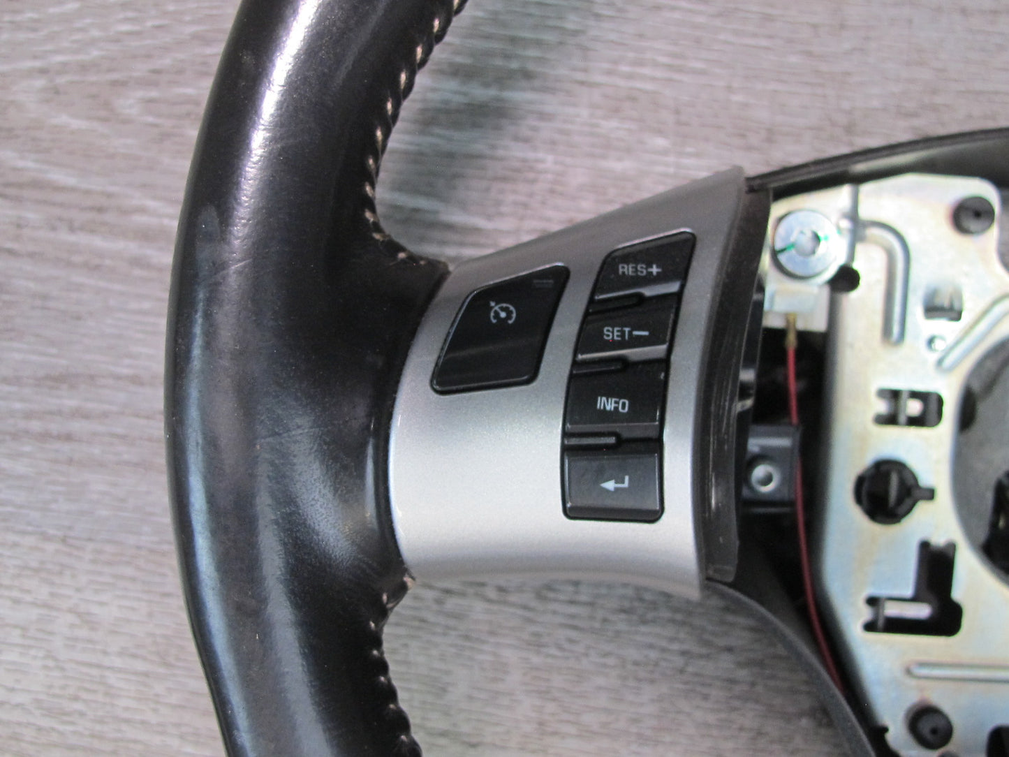 07-09 Saturn SKY Redline 3-SPOKE Black Leather Steering w Controls OEM
