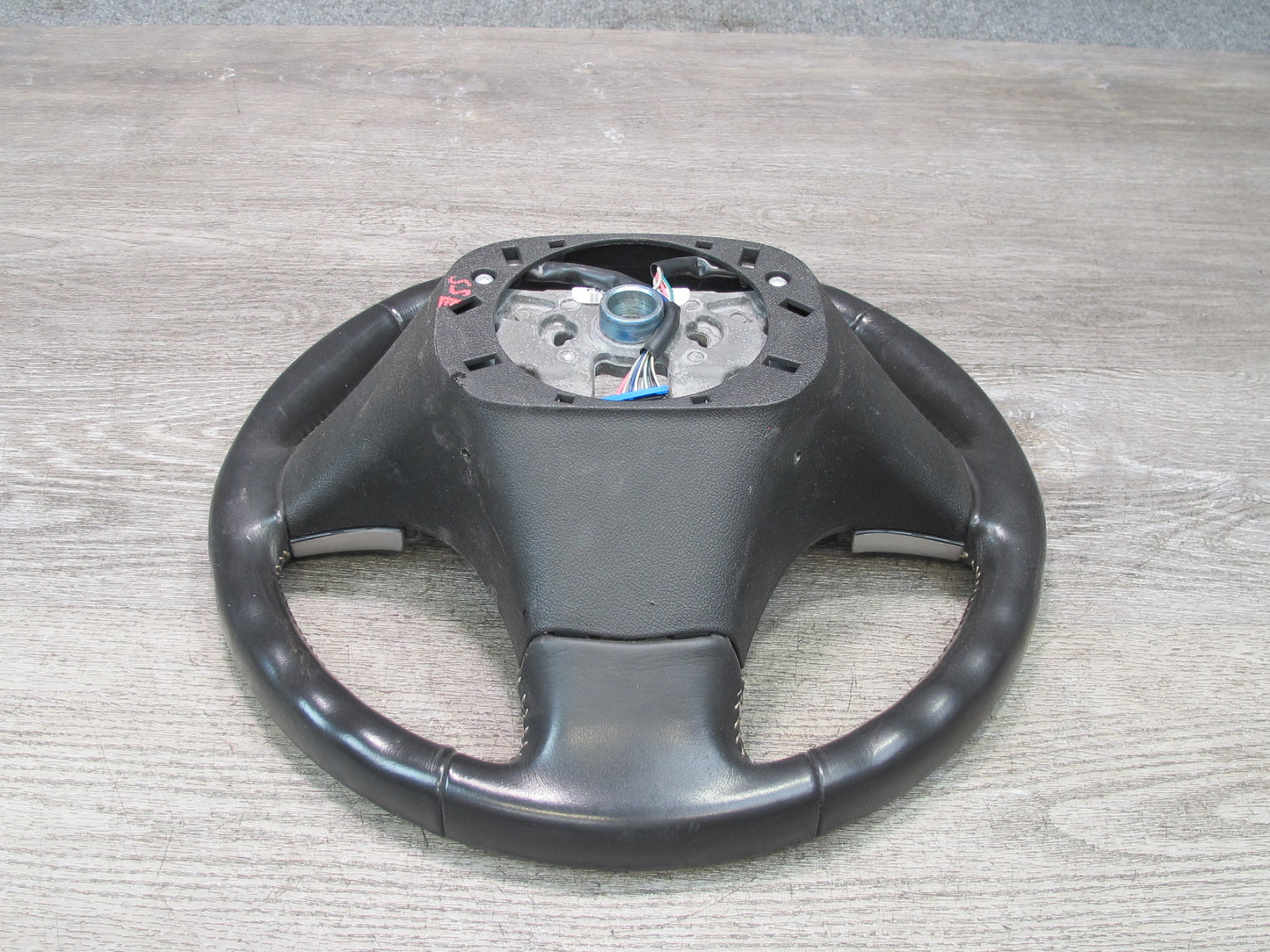 07-09 Saturn SKY Redline 3-SPOKE Black Leather Steering w Controls OEM