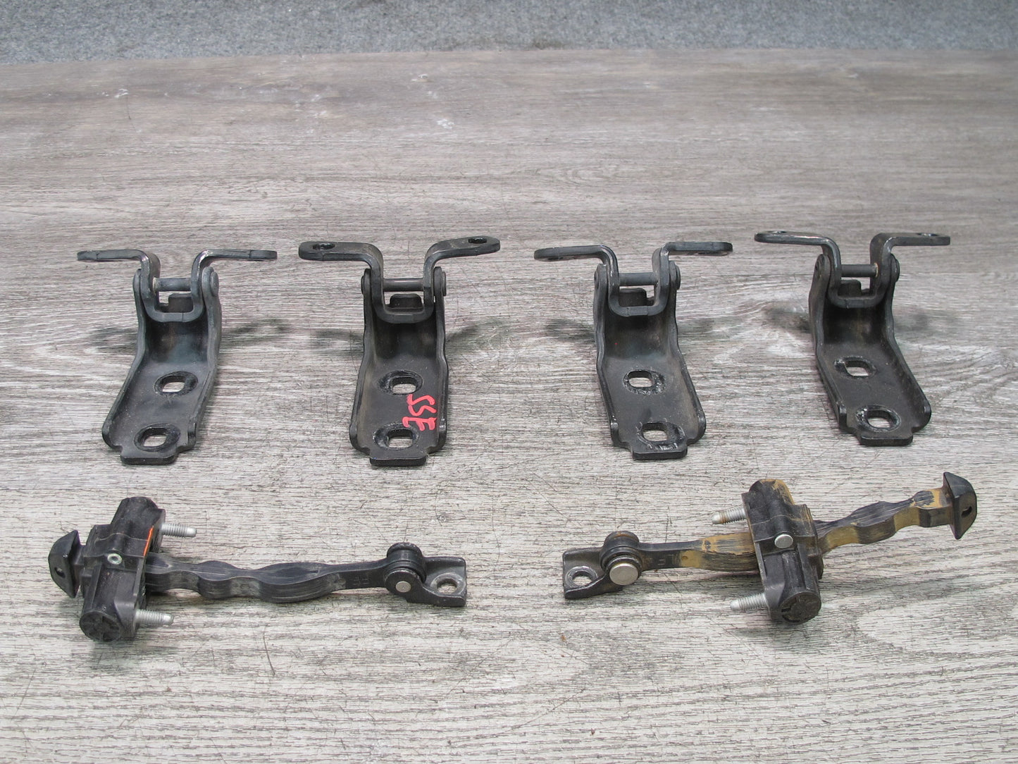 07-10 Saturn SKY Pontiac Solstice Set of 6 Left & Right Door Hinge & Stopper OEM