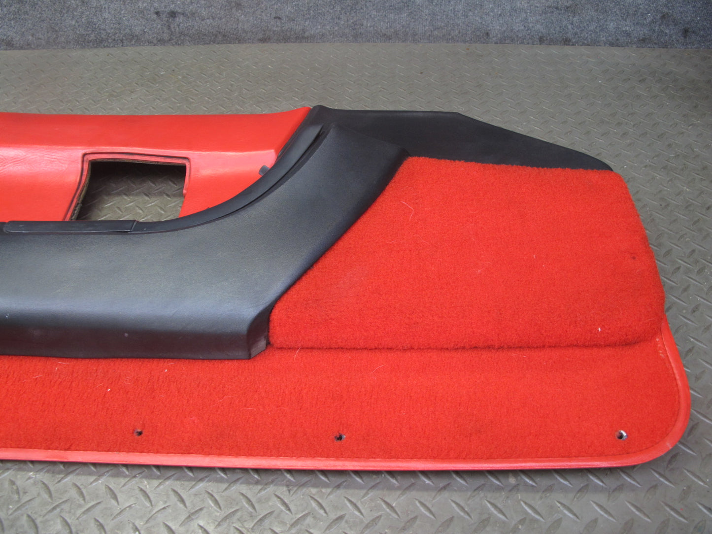1993 Chevrolet Corvette C4 Left Door Interior Trim Cover Panel Torch RED OEM