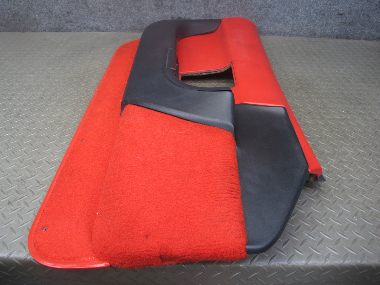 1993 Chevrolet Corvette C4 Left Door Interior Trim Cover Panel Torch RED OEM