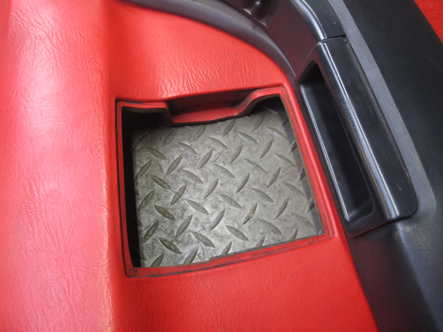 1993 Chevrolet Corvette C4 Left Door Interior Trim Cover Panel Torch RED OEM
