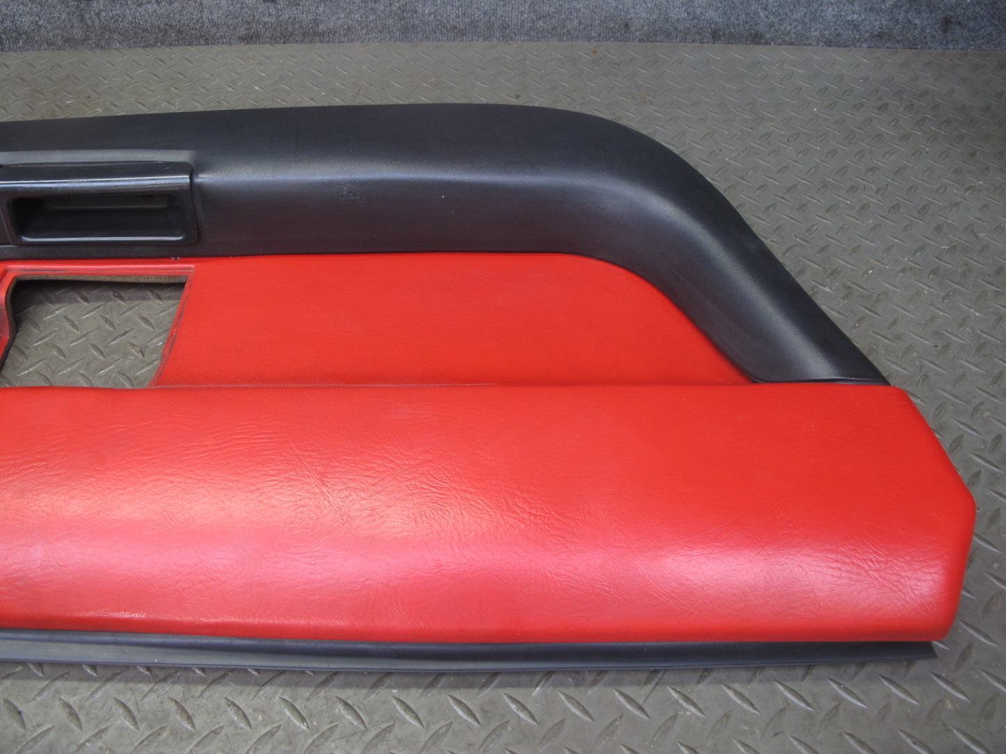 1993 Chevrolet Corvette C4 Left Door Interior Trim Cover Panel Torch RED OEM