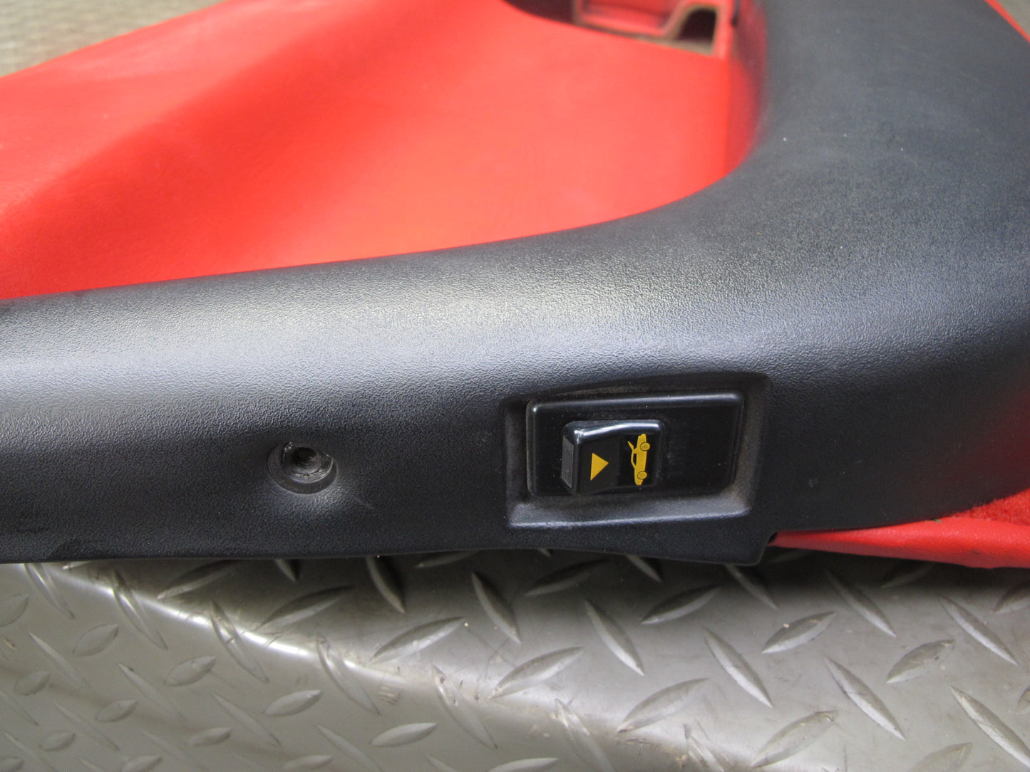 1993 Chevrolet Corvette C4 Left Door Interior Trim Cover Panel Torch RED OEM