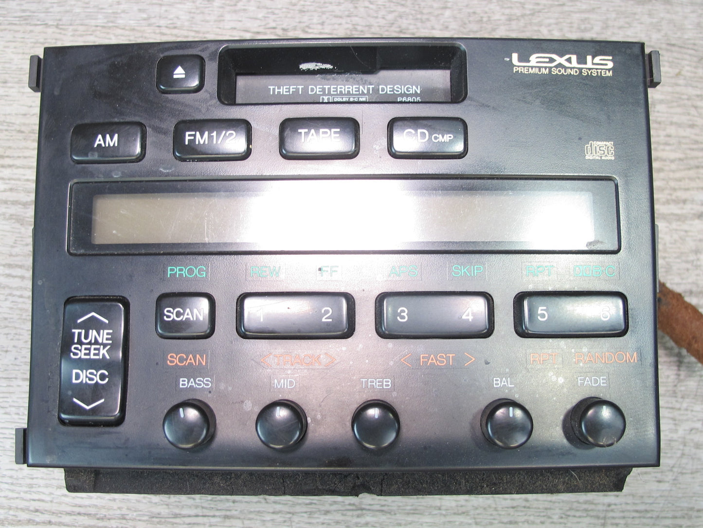 97-98 Lexus JZZ31 SC300 SC400 AM FM Radio Cassette Player Receiver Head Unit OEM