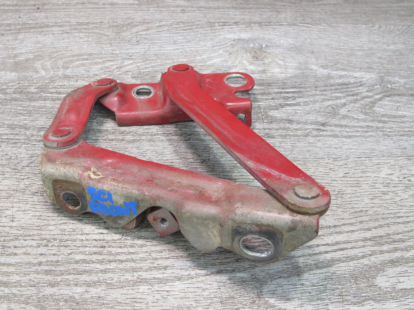92-00 Lexus JZZ31L SC400 SC300 Set of 2 Front Left & Right Hood Hinge RED OEM