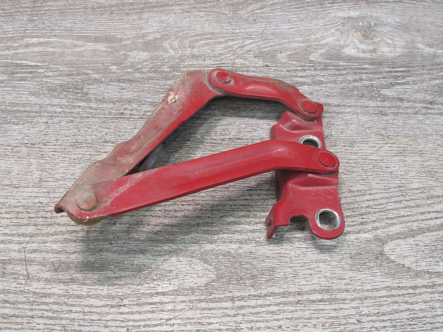92-00 Lexus JZZ31L SC400 SC300 Set of 2 Front Left & Right Hood Hinge RED OEM