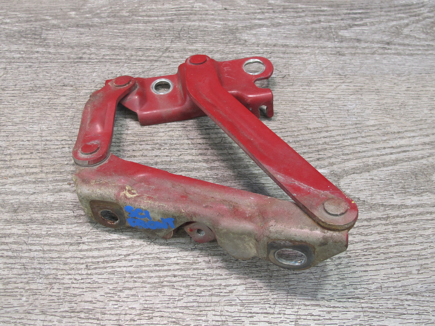 92-00 Lexus JZZ31L SC400 SC300 Set of 2 Front Left & Right Hood Hinge RED OEM
