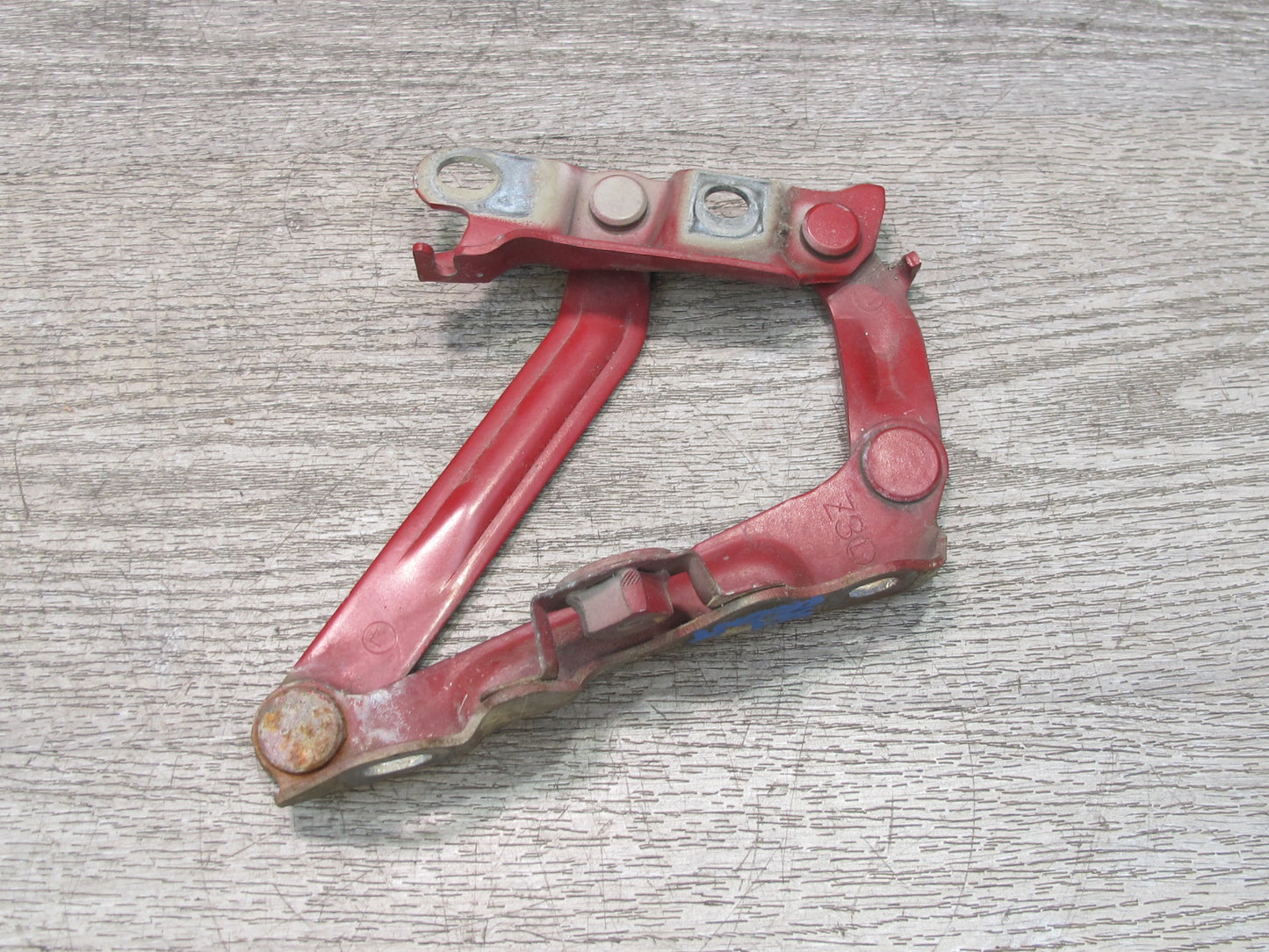 92-00 Lexus JZZ31L SC400 SC300 Set of 2 Front Left & Right Hood Hinge RED OEM