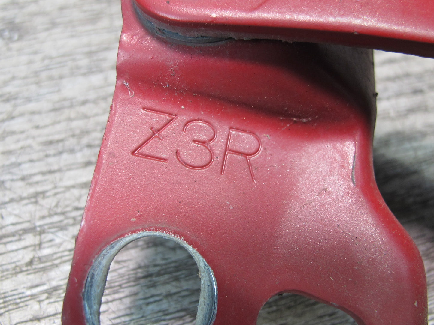 92-00 Lexus JZZ31L SC400 SC300 Set of 2 Front Left & Right Hood Hinge RED OEM