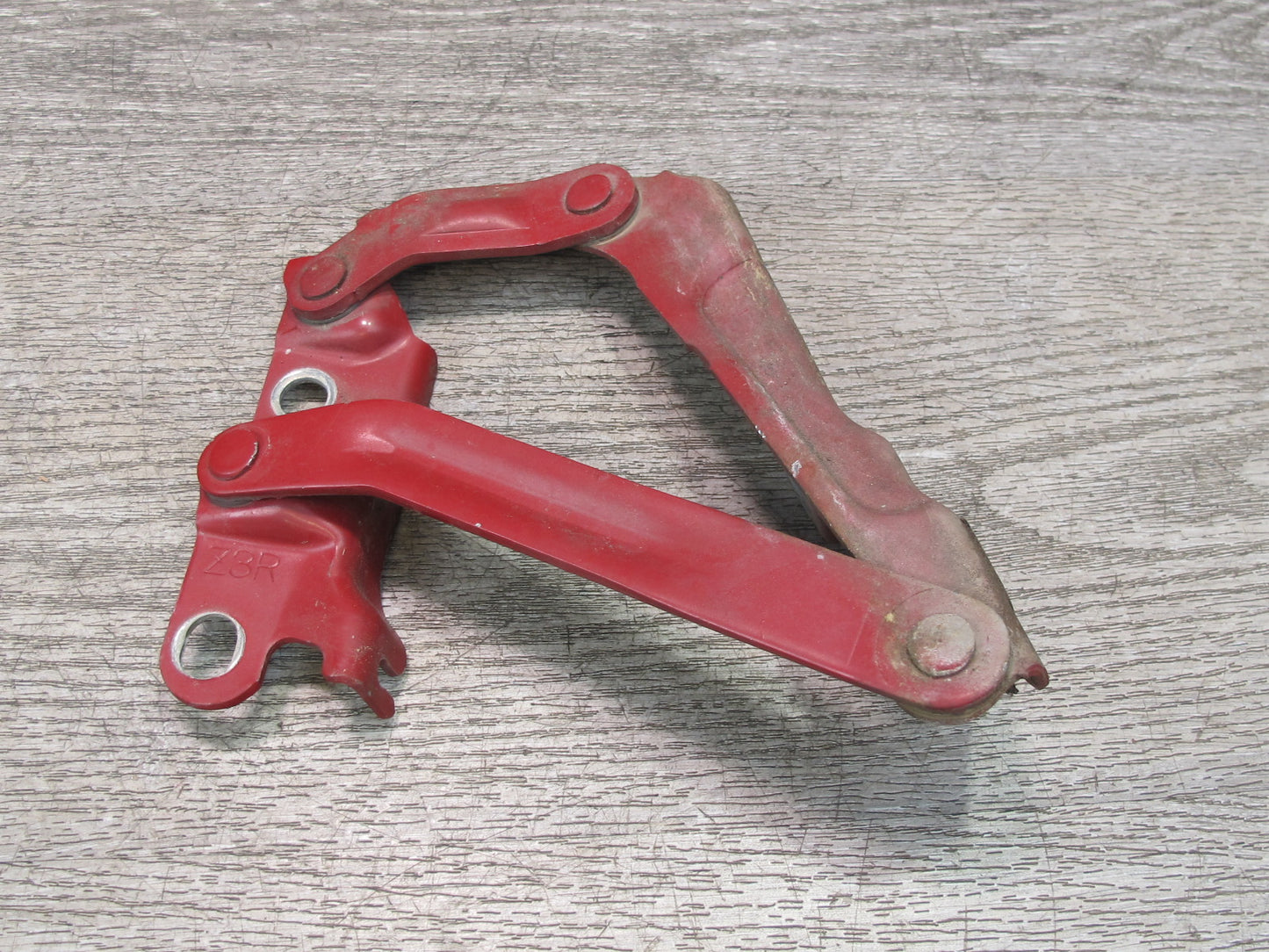 92-00 Lexus JZZ31L SC400 SC300 Set of 2 Front Left & Right Hood Hinge RED OEM