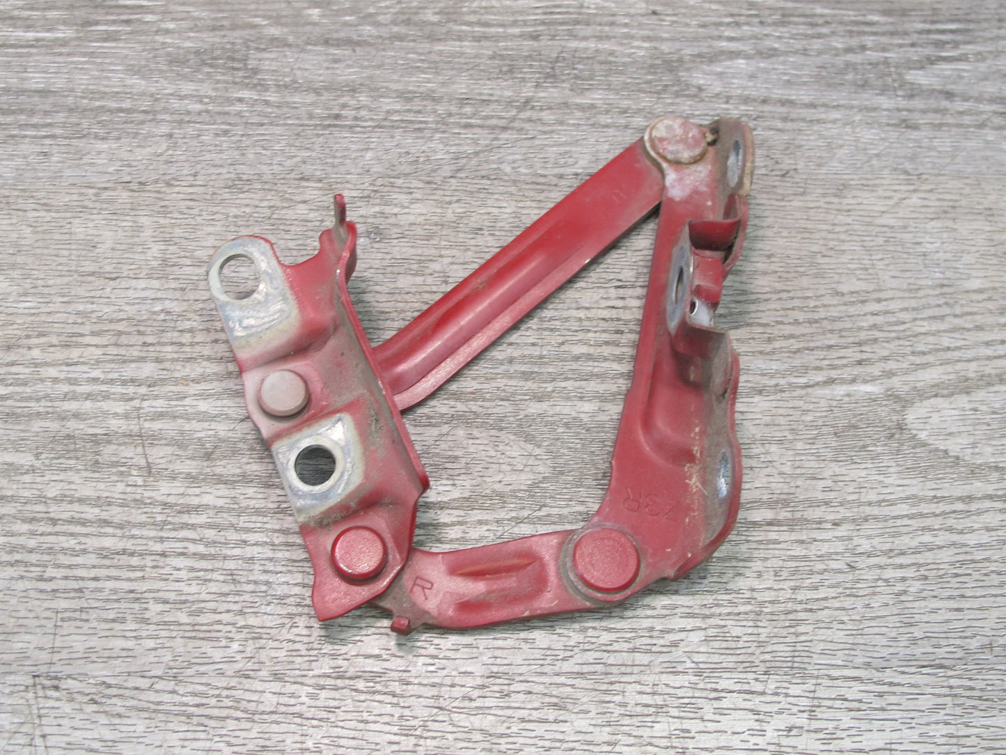 92-00 Lexus JZZ31L SC400 SC300 Set of 2 Front Left & Right Hood Hinge RED OEM