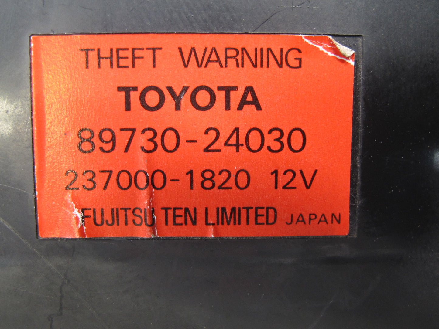 98-00 Lexus JZZ31L SC400 SC300 Anti Theft Warning Locking Control Module OEM