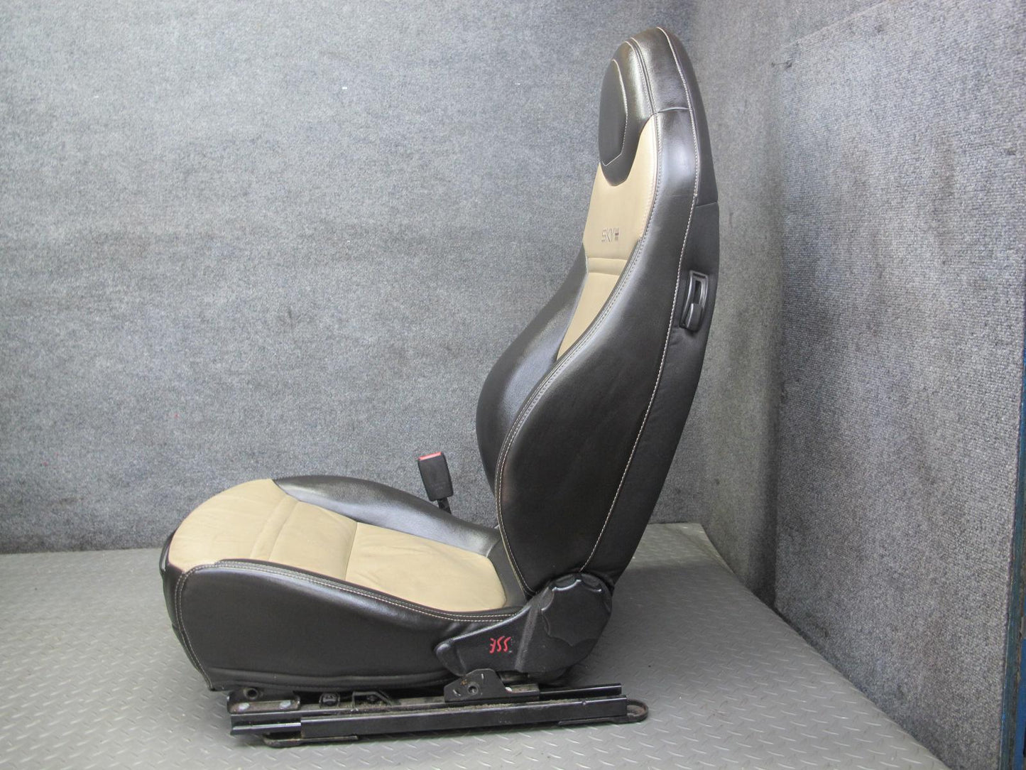 07-10 Saturn SKY Redline Set of 2 Front Left & Right Leather Seat Black TAN OEM