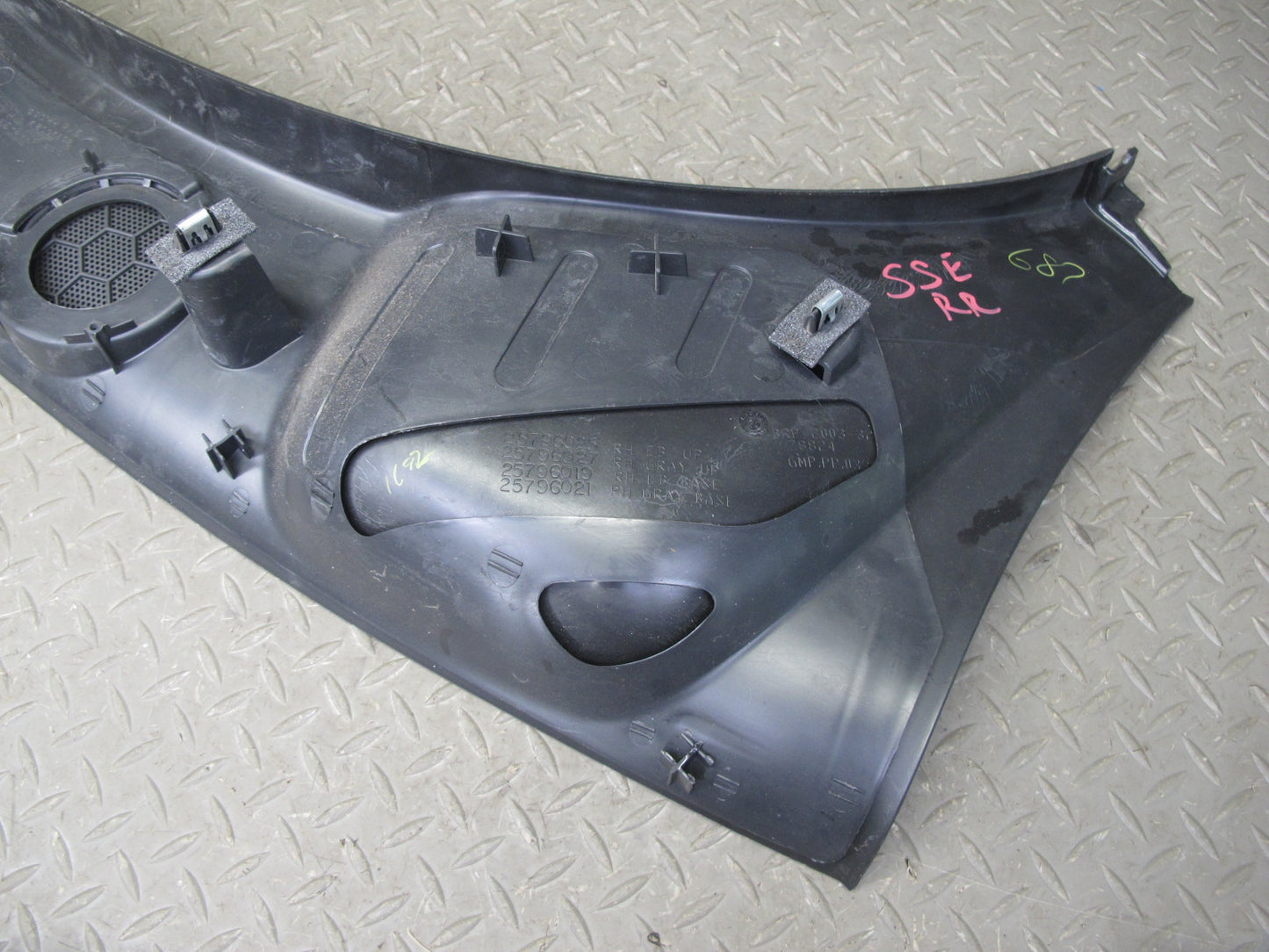 07-10 Saturn SKY Set of 2 Rear Left & Right Pillar Speaker Trim Cover Panel OEM