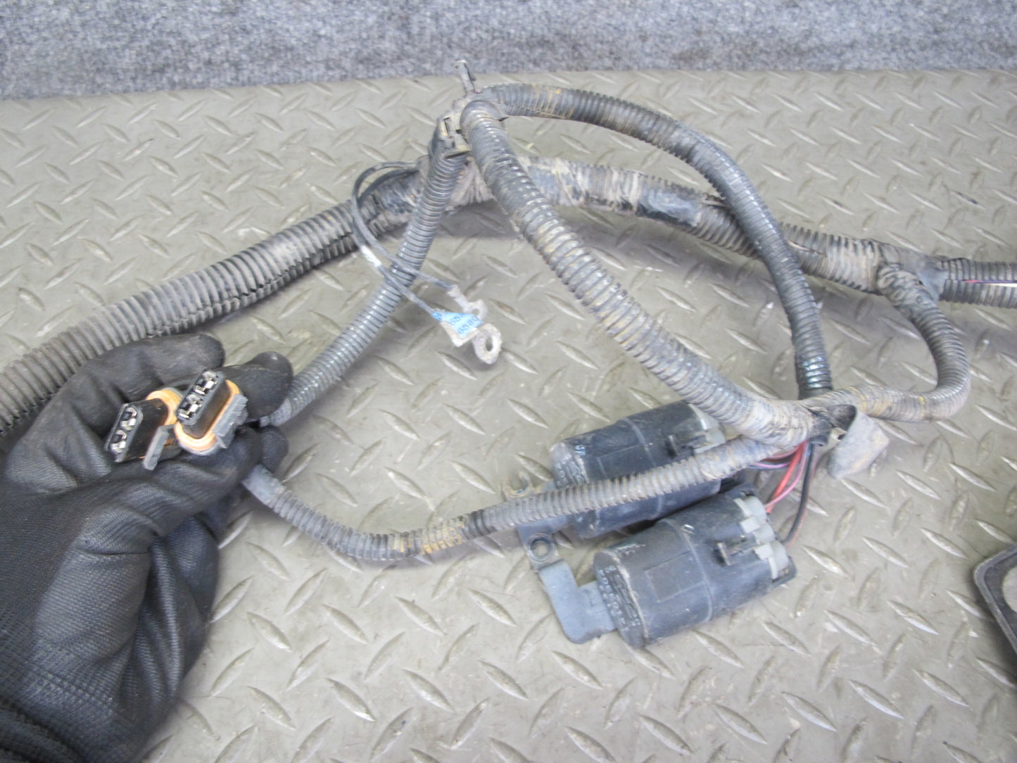 1993 Chevrolet Corvette C4 Front Bumper Headlight Wire Wiring Harness OEM