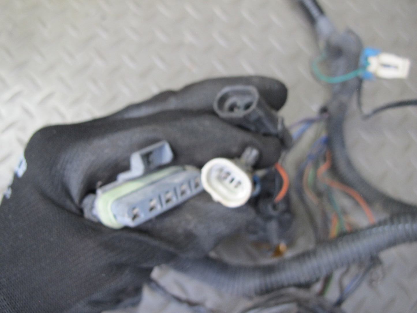 1993 Chevrolet Corvette C4 Front Bumper Headlight Wire Wiring Harness OEM