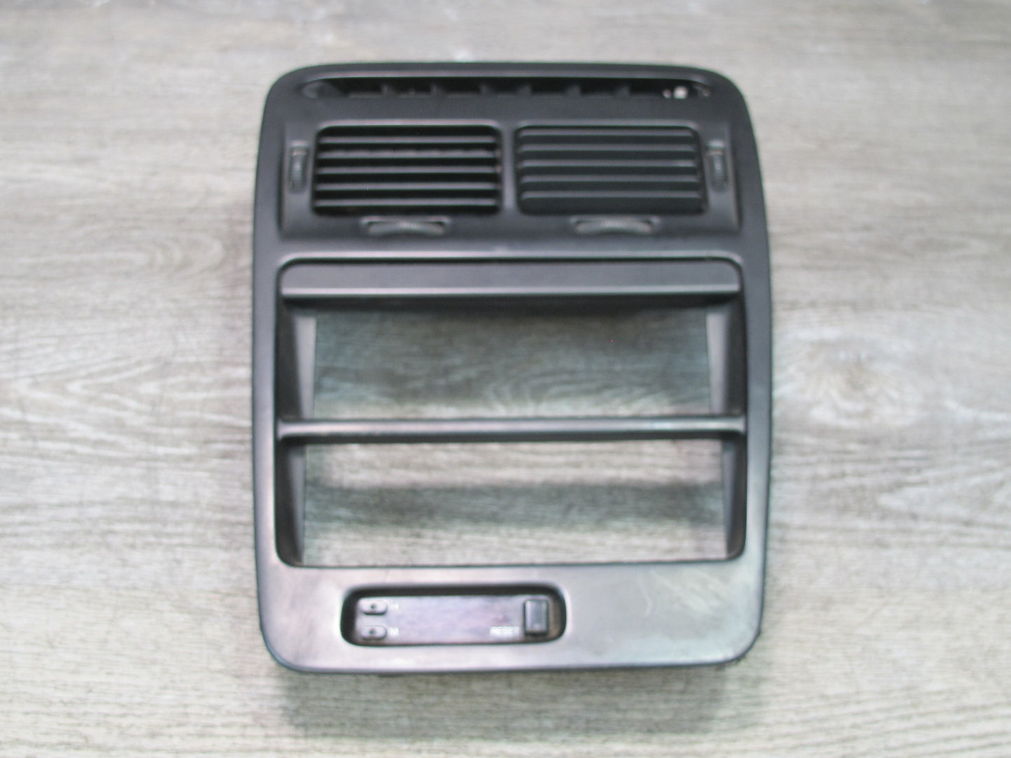 90-91 Nissan Z32 300ZX Dash Center Radio Climate Trim Panel Air Vent w Clock OEM
