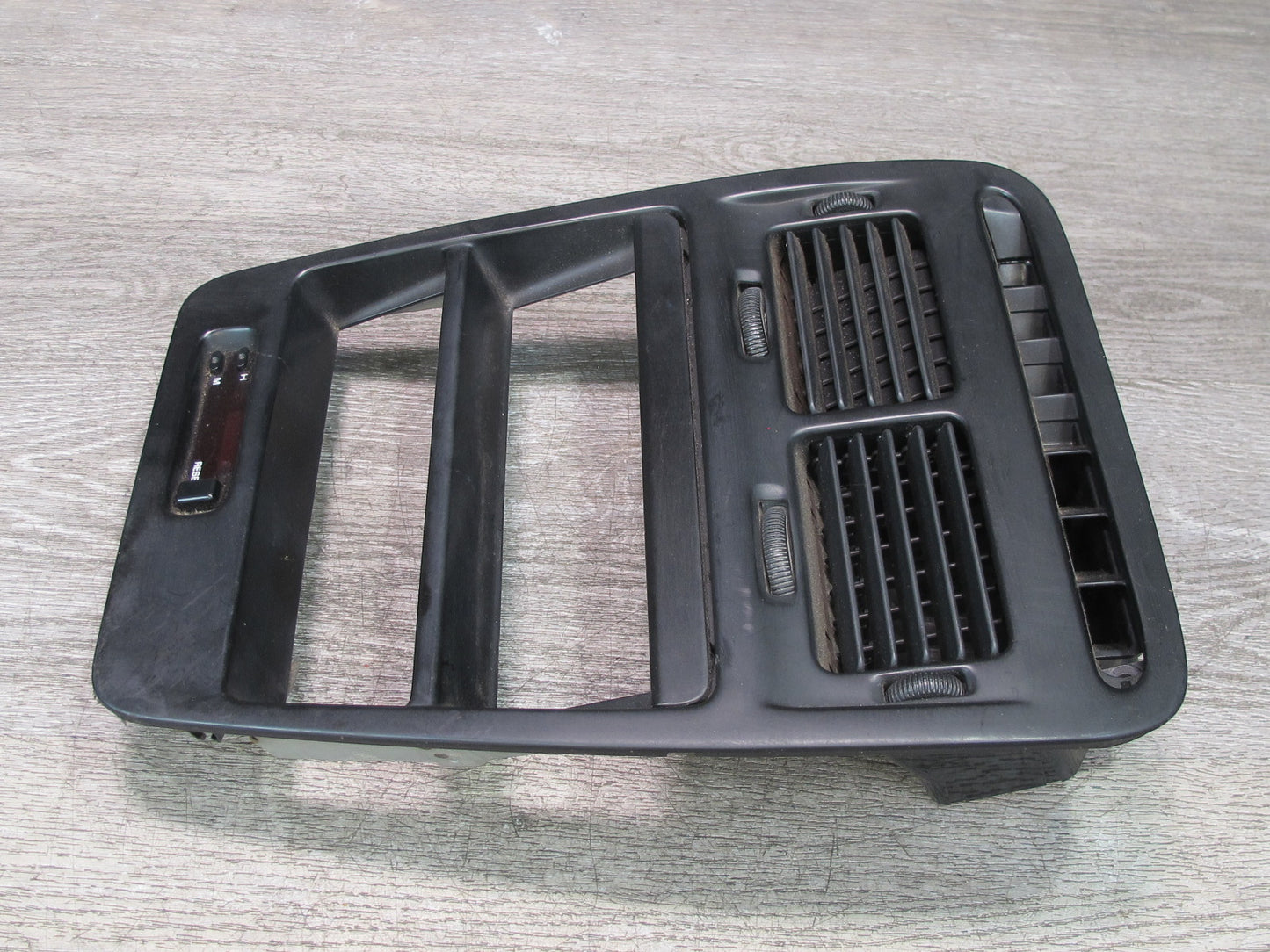 90-91 Nissan Z32 300ZX Dash Center Radio Climate Trim Panel Air Vent w Clock OEM