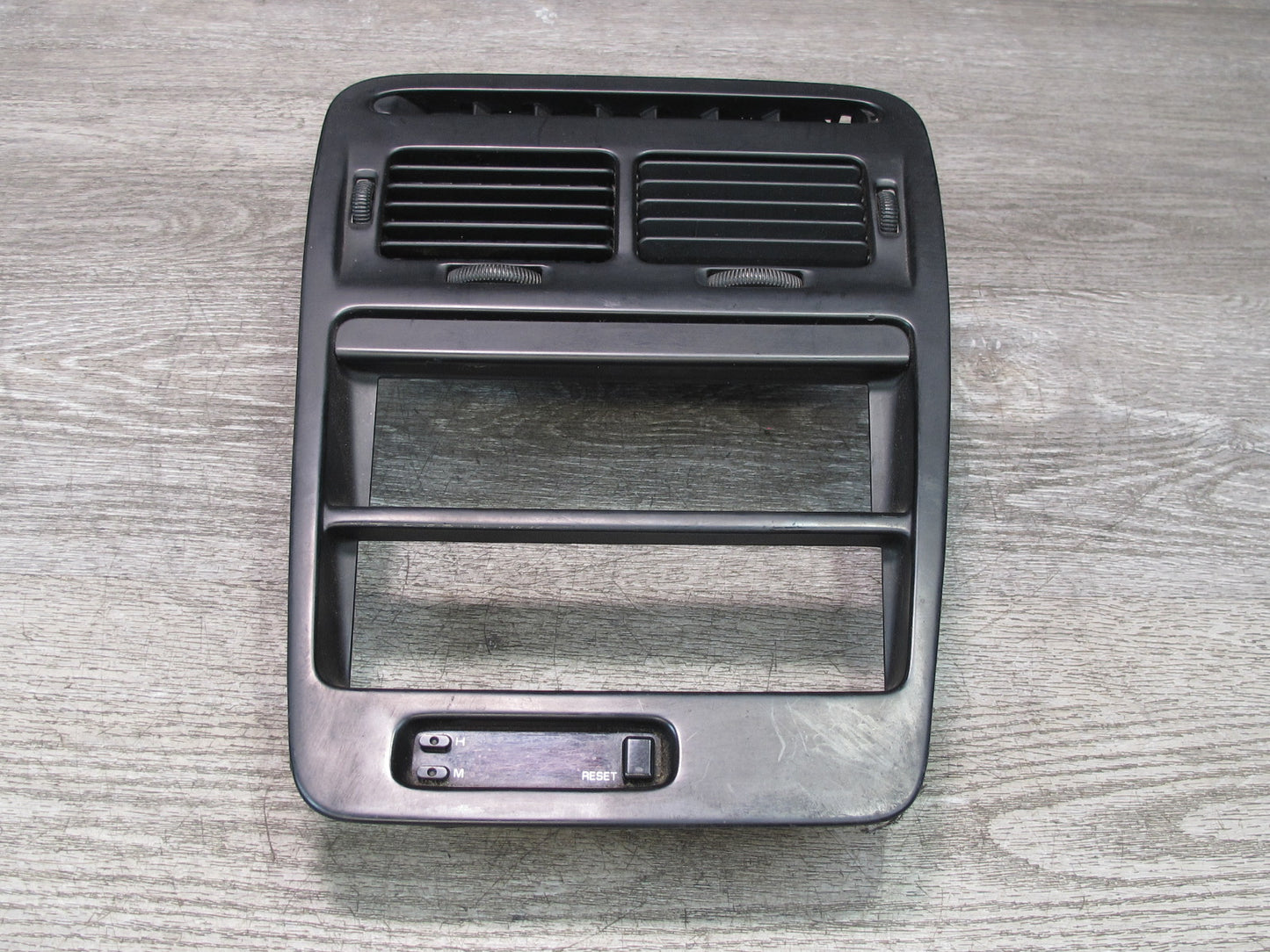 90-91 Nissan Z32 300ZX Dash Center Radio Climate Trim Panel Air Vent w Clock OEM