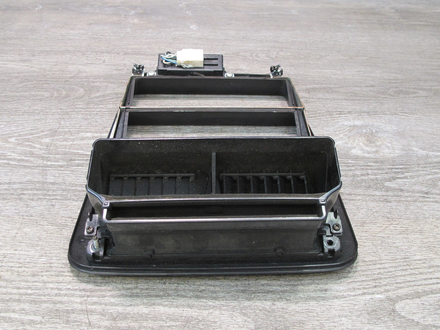 90-91 Nissan Z32 300ZX Dash Center Radio Climate Trim Panel Air Vent w Clock OEM