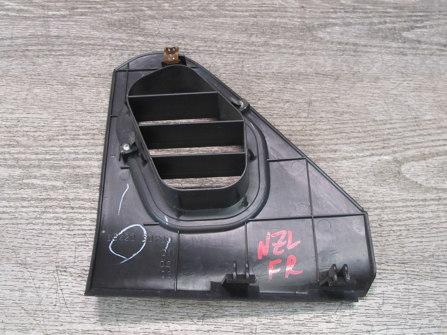 90-96 Nissan Z32 300ZX Set of 2 Dash END Trim Cover Panel Air Vent Black OEM