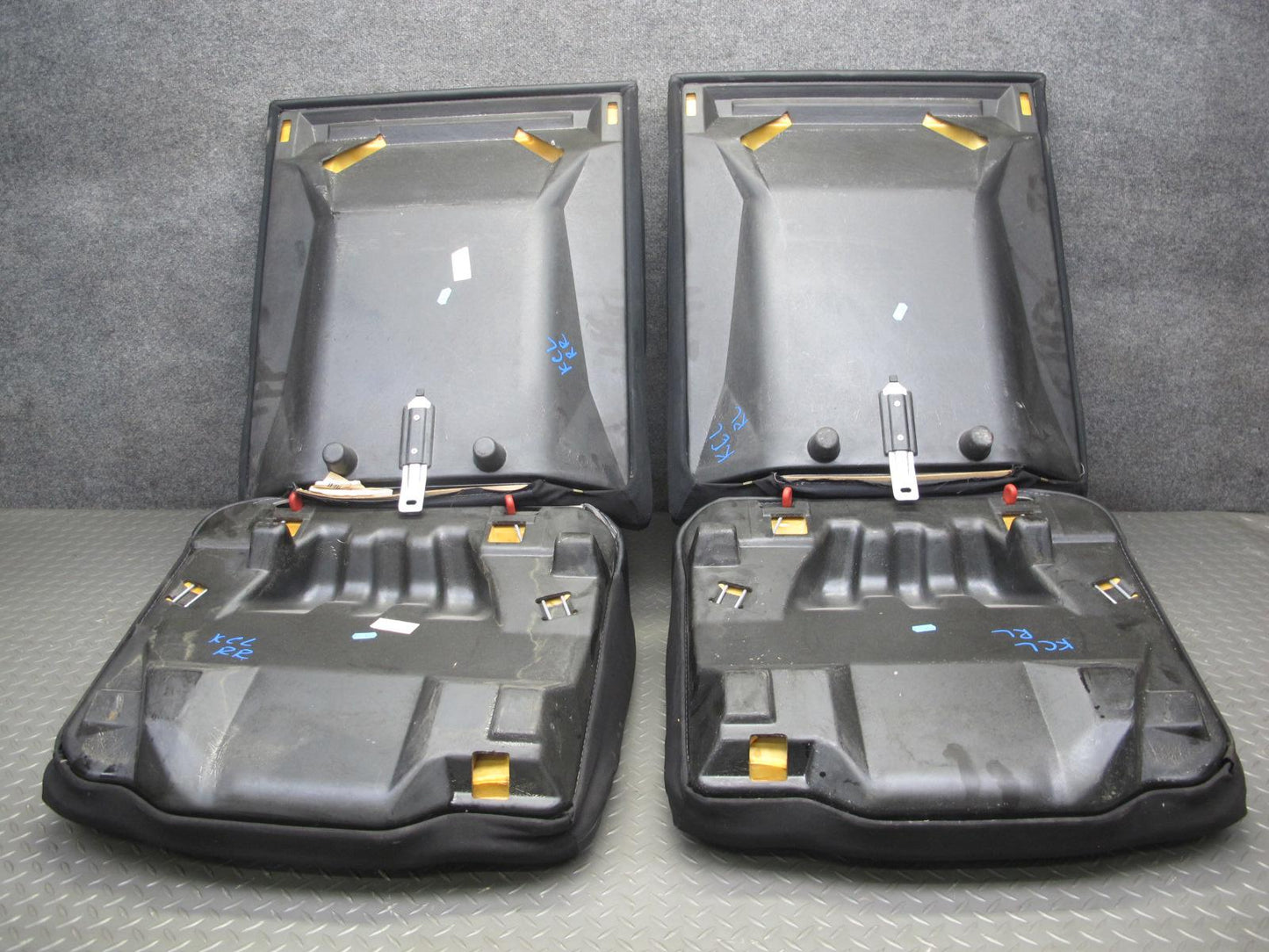 96-99 Mercedes W140 C140 CL600 Coupe Front & Rear Leather Seat Set Black OEM