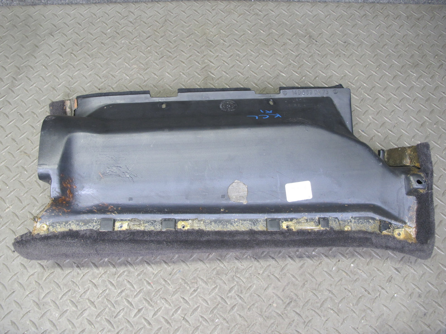 96-99 Mercedes W140 C140 CL Under Dash Front Right Lower Knee Trim Panel OEM
