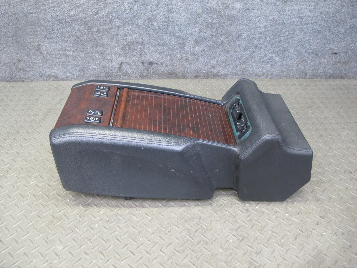 96-99 Mercedes W140 C140 CL Coupe Rear Center Console Compartment Storage OEM