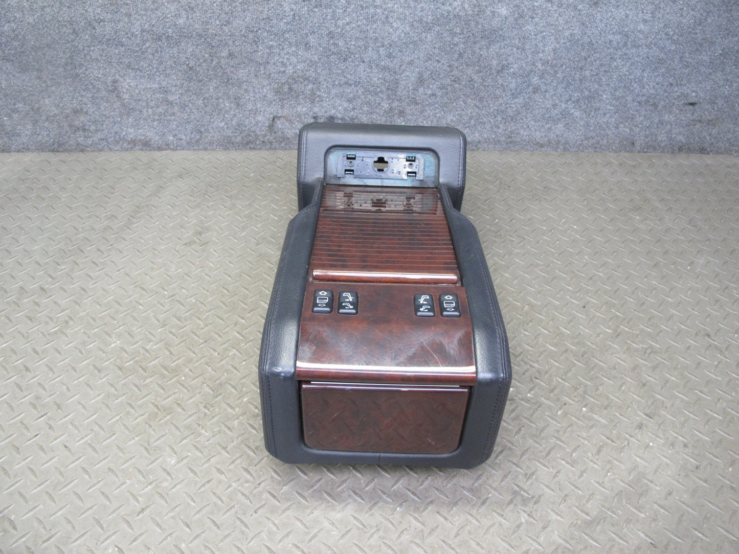 96-99 Mercedes W140 C140 CL Coupe Rear Center Console Compartment Storage OEM