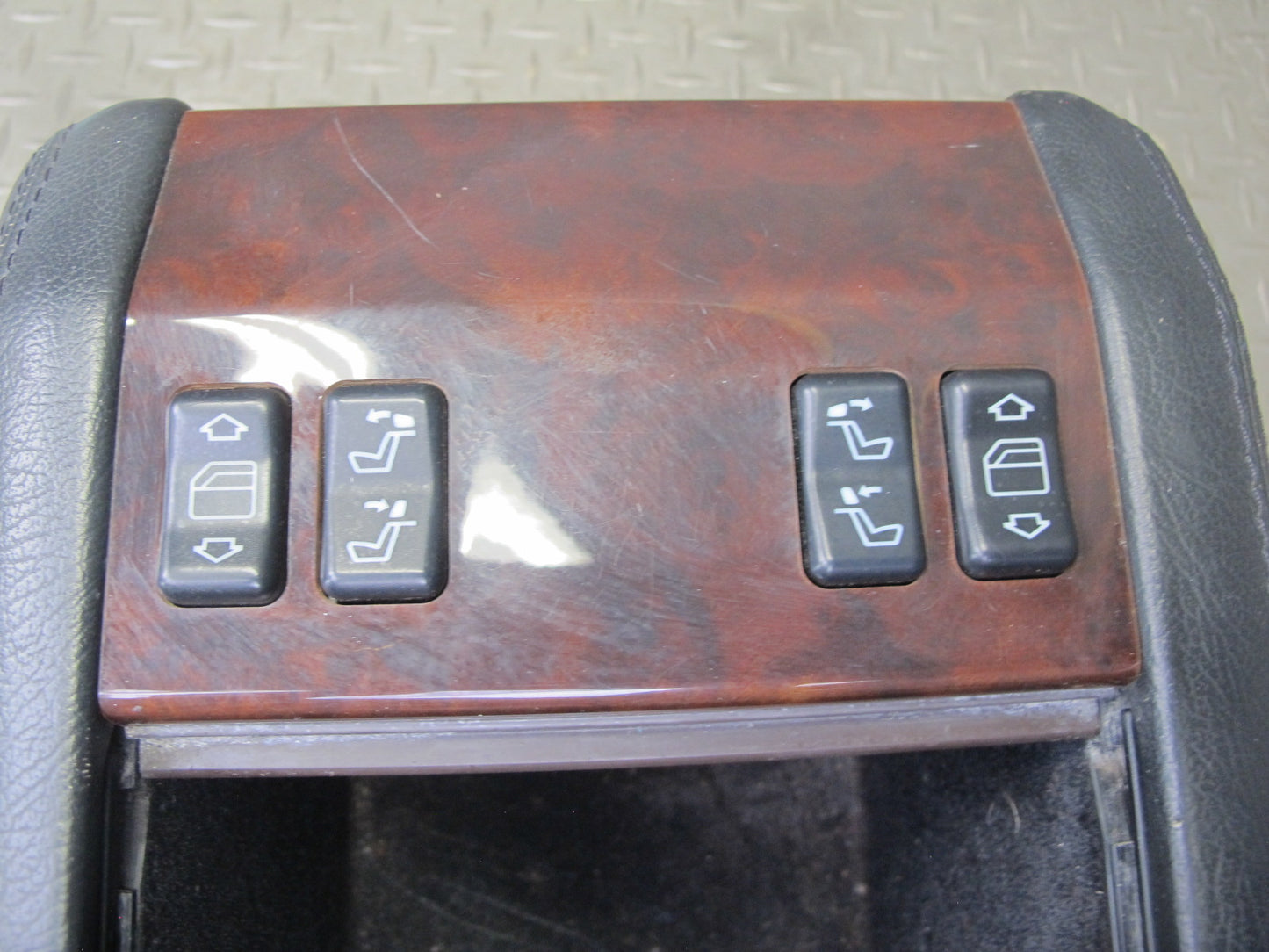 96-99 Mercedes W140 C140 CL Coupe Rear Center Console Compartment Storage OEM