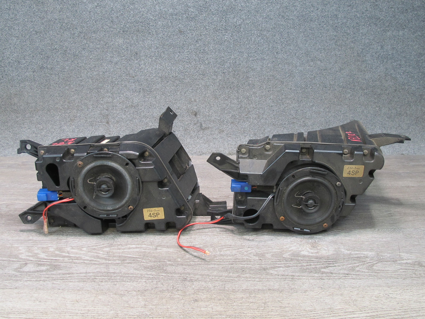 90-93 Nissan Z32 300ZX 2+0 Coupe Set of 2 Rear Left & Right Speaker Box OEM
