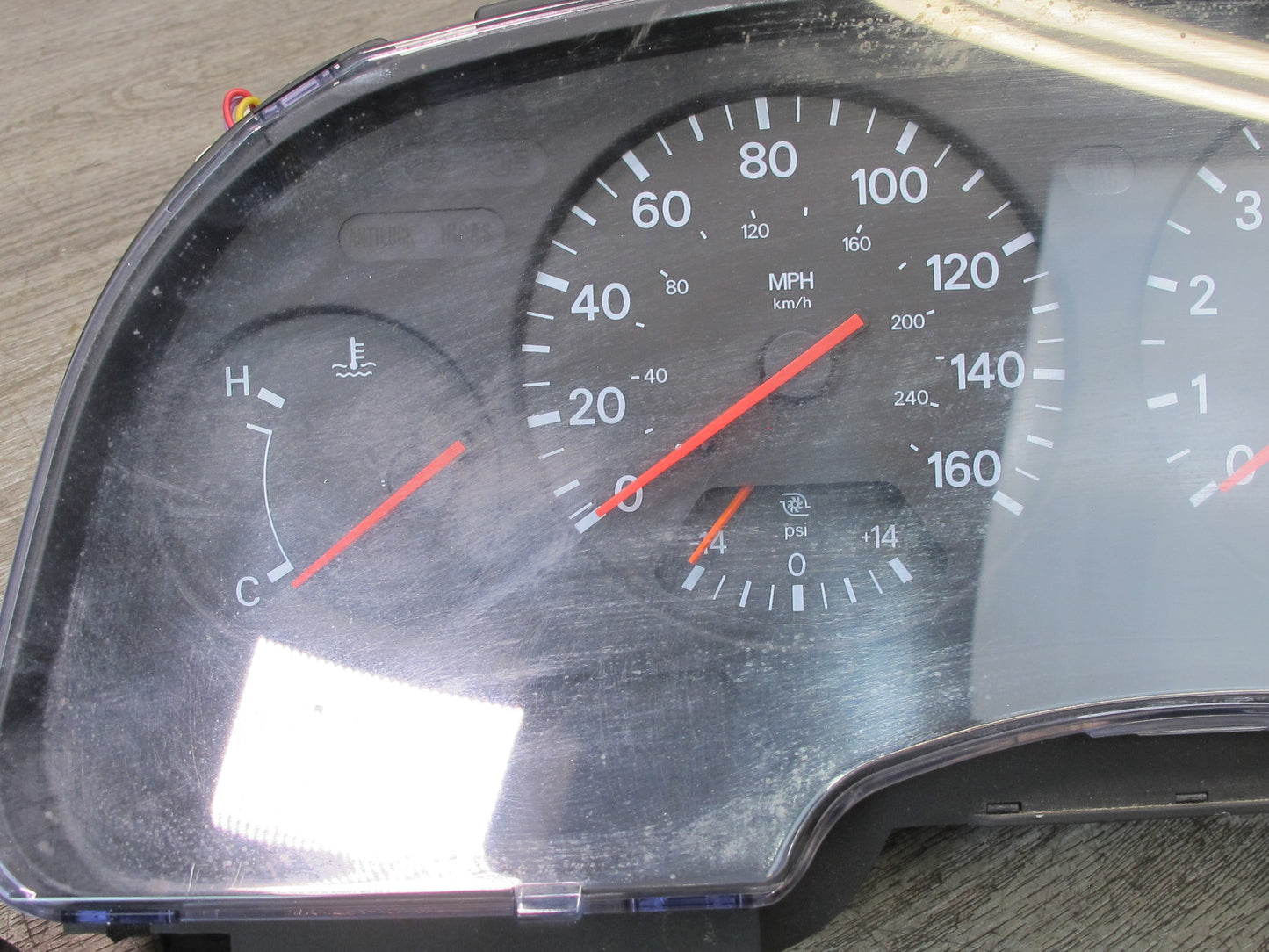 1991 Nissan Z32 300ZX Turbo M/T Instrument Cluster Gauge Speedometer OEM