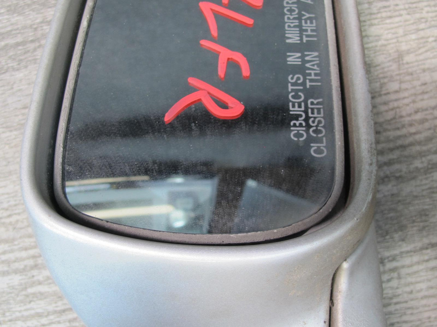 90-96 Nissan Z32 300ZX Coupe Right Door Heated Side View Power Mirror Silver OEM