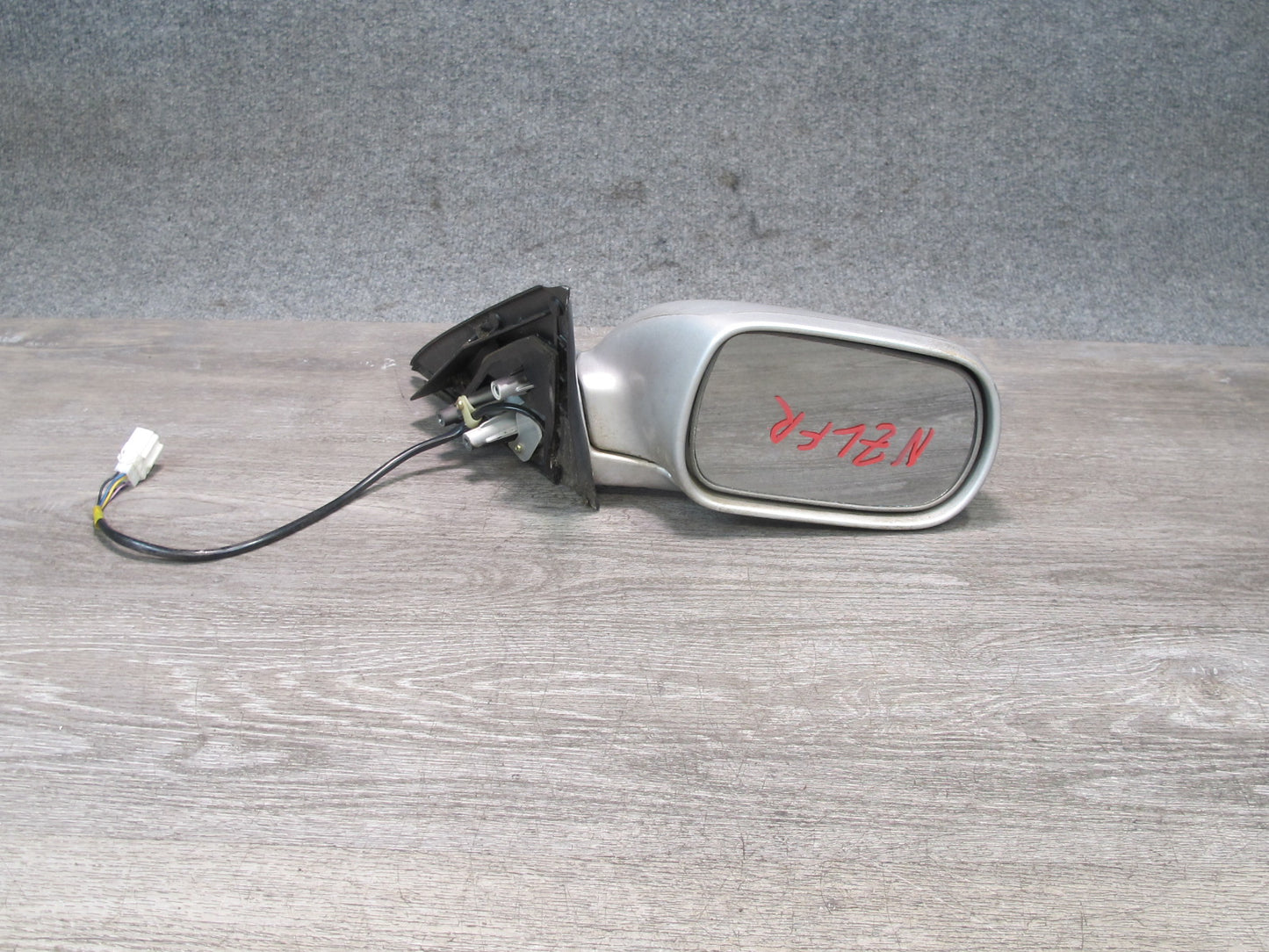 90-96 Nissan Z32 300ZX Coupe Right Door Heated Side View Power Mirror Silver OEM