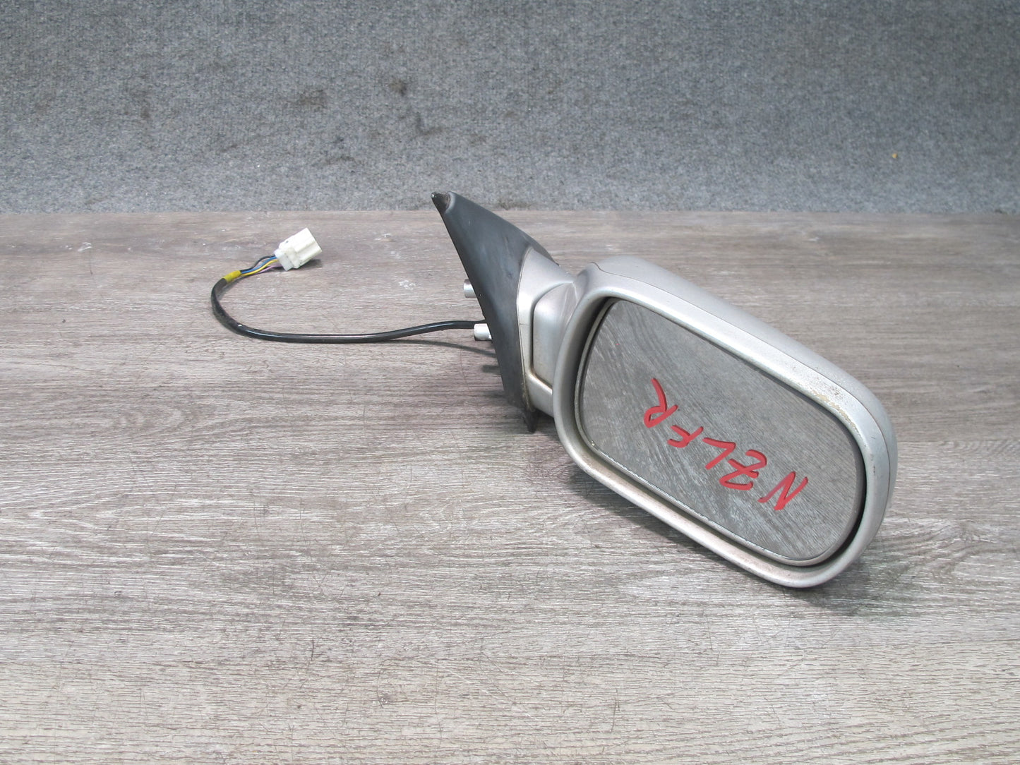 90-96 Nissan Z32 300ZX Coupe Right Door Heated Side View Power Mirror Silver OEM