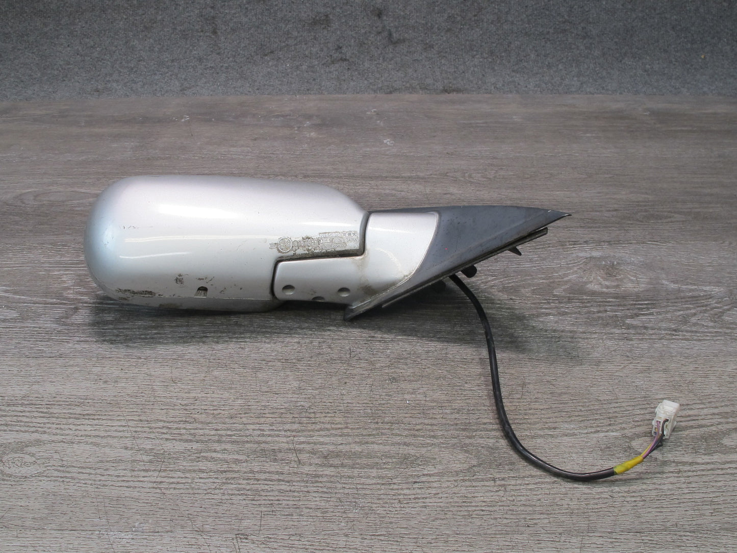 90-96 Nissan Z32 300ZX Coupe Right Door Heated Side View Power Mirror Silver OEM