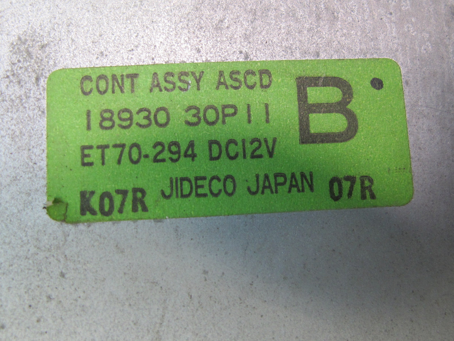 91-92 Nissan Z32 300ZX Turbo M/T Cruise Control Module Unit 18930-30P11 OEM