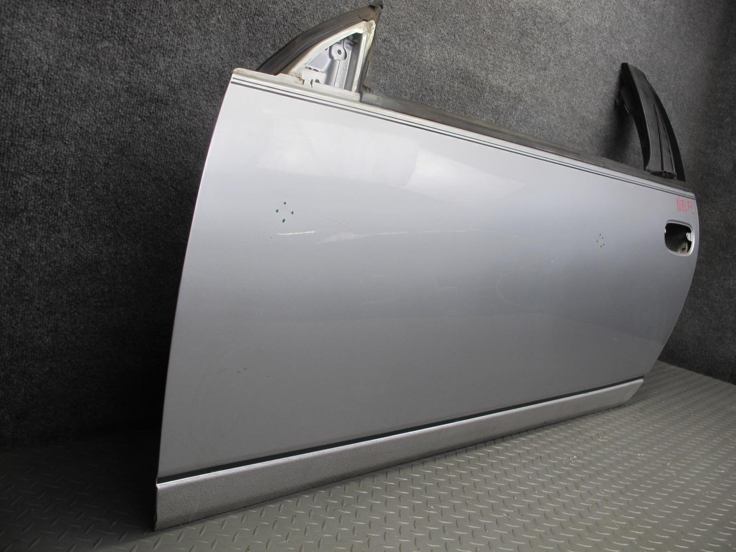 90-93 Nissan Z32 300ZX Coupe 2+0 Left Driver Door Shell Panel Silver OEM